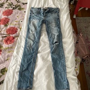 Hollister light blue skinny jeans